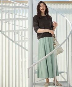 ANY 【洗濯機可/アンチピリング】ギマハーフスリーブニット