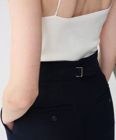 uncrave 【防シワ・洗濯機洗い可】ウォッシャブル ダブルクロス ワイドパンツ