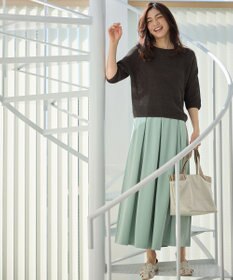 ANY 【洗濯機可/アンチピリング】ギマハーフスリーブニット