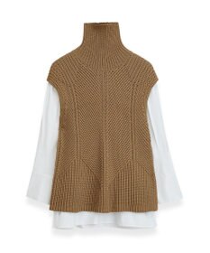 JOSEPH ミクスドメディアニット　コンビネーションベスト