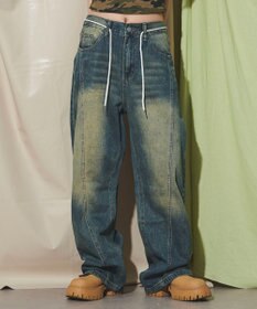 WEGO ウォッシュストリングデニム