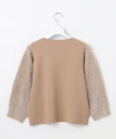 自由区 L 【洗える】フェザーラメ ニット