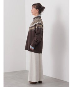 CRAFT STANDARD BOUTIQUE 【男女兼用】求心柄クルーネックニット