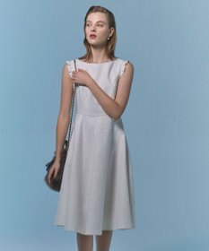 TOCCA 【00サイズあり】CRYSTAL TWEED ドレス アイボリー系5