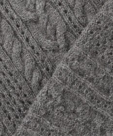 自由区 S 【SHIHOさん着用】ラメフォックスケーブル ニット