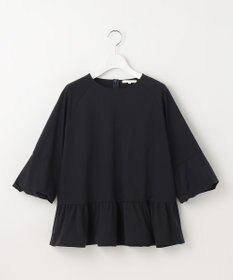 自由区 L クリアコットンポンチペプラム カットソー