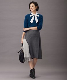 J.PRESS LADIES 【洗える・3way】スタンド リボン デコカラー 付け襟