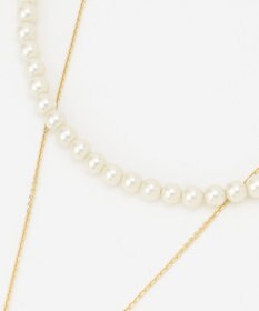 J.PRESS LADIES 【3WAY】 パールコイン 2連 ネックレス