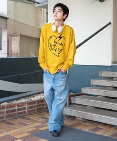 WEGO 【ユニセックス着用ITEM/SMLサイズ展開】ジャガードグラフィックプルオーバー
