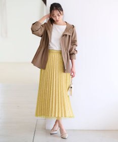 ANY SIS 【洗える】チュールレイヤードプリーツ スカート