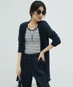 23区 【洗える】リネンレーヨンストレッチ ドロスト パンツ