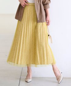 ANY SIS 【洗える】チュールレイヤードプリーツ スカート