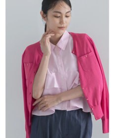 Te chichi 【マシンウォッシャブル】遮熱ポケット付きクルーネックカーディガン