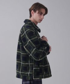 WEGO 【ユニセックス着用ITEM】ボアチェックブルゾン