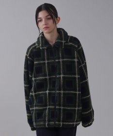WEGO 【ユニセックス着用ITEM】ボアチェックブルゾン