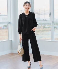 Tiaclasse L 【ダブルクロス】2wayボウタイ風ブラウス