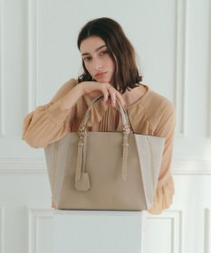 YECCA VECCA 【A4対応】2way配色ZIPデザインバッグ