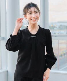 Tiaclasse L 【ダブルクロス】2wayボウタイ風ブラウス