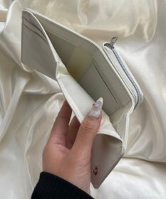 WEGO メタルリボンレターフラップウォレット