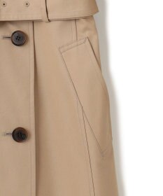 23区 【撥水加工】エアータンブラー TCギャバジン ロング トレンチコート