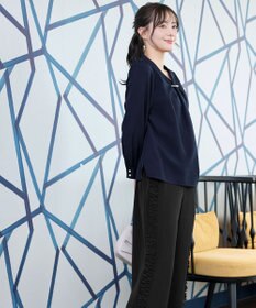 Tiaclasse L 【ダブルクロス】2wayボウタイ風ブラウス