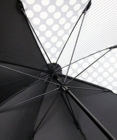 +RING 【プラスリング】【数量限定】 レディース向け 雨傘（長）60cm BLK T1221