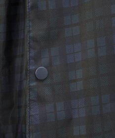 MOONBAT FLAT PURE レインコート チェック柄 リュック対応 ユニセックス 収納袋付き
