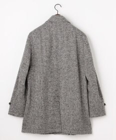 JOSEPH ABBOUD 【尾州産カシミヤブレンド素材/軽量】カシミヤブレンドアルパカヘリンボーン ステンカラーコート