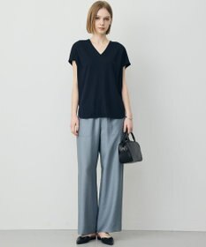 ICB L スパンプラチナム Vネックカットソー