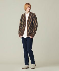 J.PRESS MEN 【WEB限定カラー有】モヘアヤーン アーガイルカーディガン