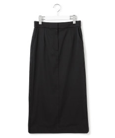 ICB 【CLASSY.掲載・裏起毛】 ウォームサテン Iラインスカート