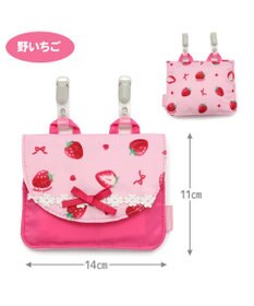 Mother garden マザーガーデン ポケット ポーチ 《ハピネス柄/いちご柄》 移動ポケット 単品