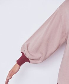 Tiaclasse L 【洗える】カラーブロッキングニットチュニック