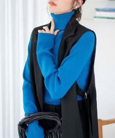 WEGO リブタートルネックニット