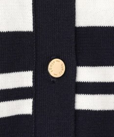 23区 L 【先行予約】プレミアムビオコットン ポケット ボーダー カーディガン