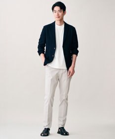 JOSEPH ABBOUD 【オリジナルジャージ生地/サラリ清涼/上質感】コンパクトブロックリンクス ドレス Ｔシャツ