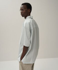 ATON COTTON LAWN | オーバーサイズショートスリーブシャツ - UNISEX