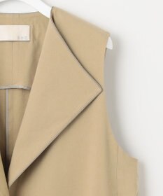 自由区 【洗える・XSサイズあり】テンセルリネンストレッチ ジレ