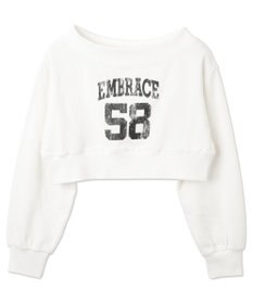 WEGO オフショルショートスウェット