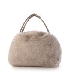 UNBILLION カシュカシュ cachecache / ミンク風エコファー2wayボックストート