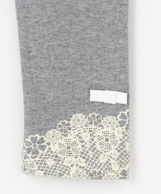 組曲 KIDS 【110-140㎝】10分丈フラワープリント レギンス