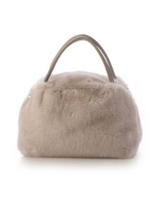 UNBILLION カシュカシュ cachecache / ミンク風エコファー2wayボックストート