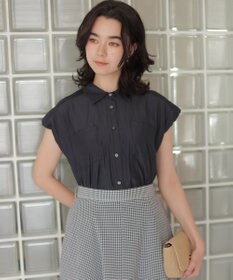 組曲 L ギャザーライトデシン ブラウス