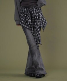 WEGO フェイクスリーブフレアデニム