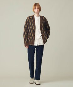 J.PRESS MEN 【WEB限定カラー有】モヘアヤーン アーガイルカーディガン