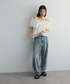 Green Parks マルチＷＡＹオフショルフリルブラウス