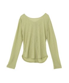 earth music&ecology 【予約】シアーワッフルタックボタントップス