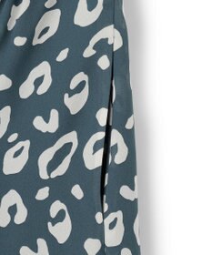 ICB 【洗える】レオパードプリント ティアードスカート