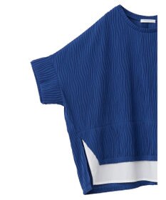 Green Parks カットジャガード裾ドッキングプルオーバー