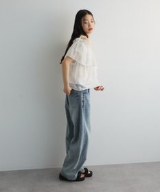 Green Parks マルチＷＡＹオフショルフリルブラウス